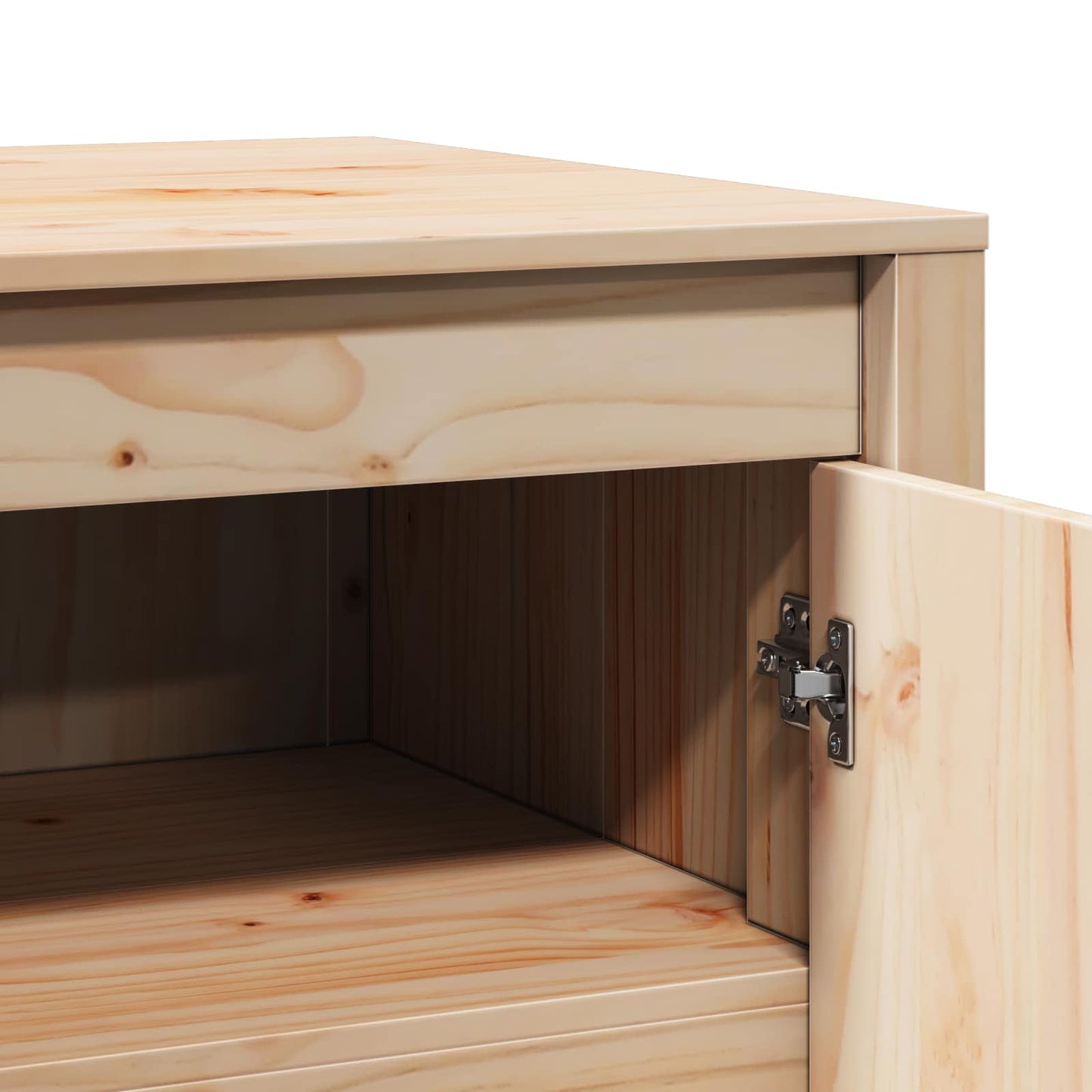 vidaXL Ντουλάπα Κουζίνας Καφέ 106 x 55 x 64 cm Μασίφ ξύλο πεύκου