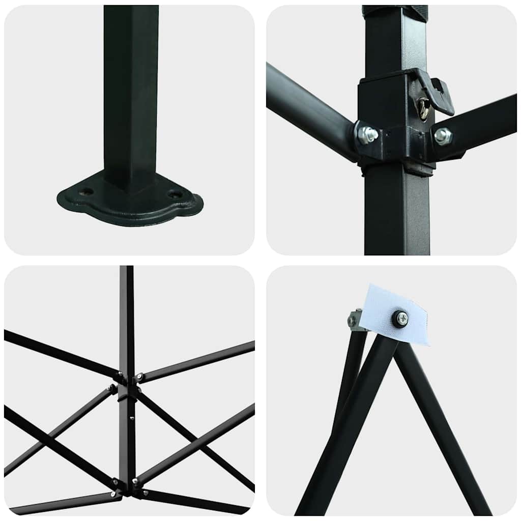 vidaXL Θερμοκήπιο με στέγη Πράσινο 290 x 290 x 315 εκ Ατσάλι