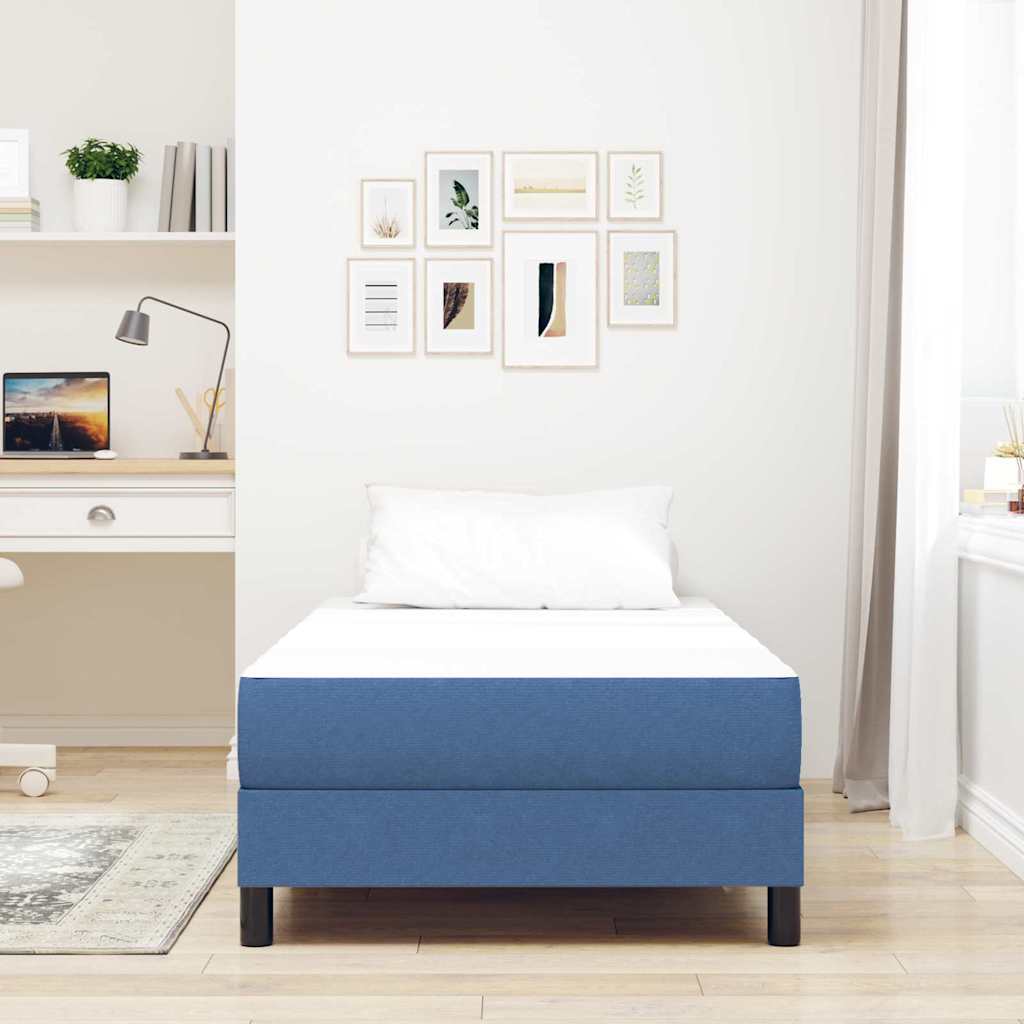 vidaXL Στρώμα Κρεβατιού με στρώμα Μπλε 80 x 200 cm ύφασμα