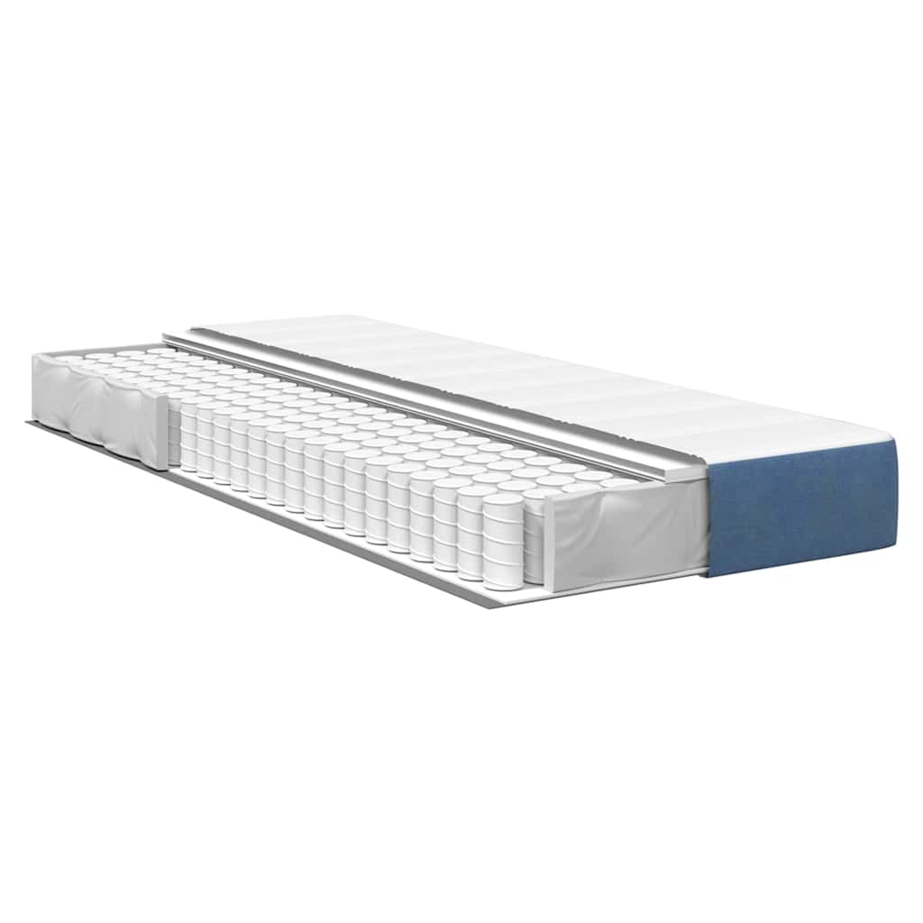 vidaXL Στρώμα Κρεβατιού με στρώμα Μπλε 80 x 200 cm ύφασμα