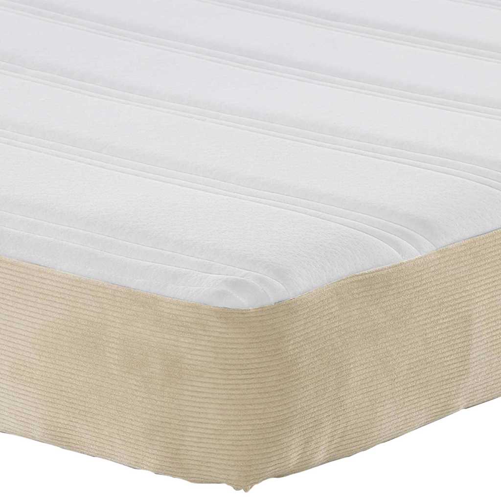 vidaXL Στρώμα Κρεβατιού με στρώμα Φασκόμηλο 90 x 190 cm ύφασμα