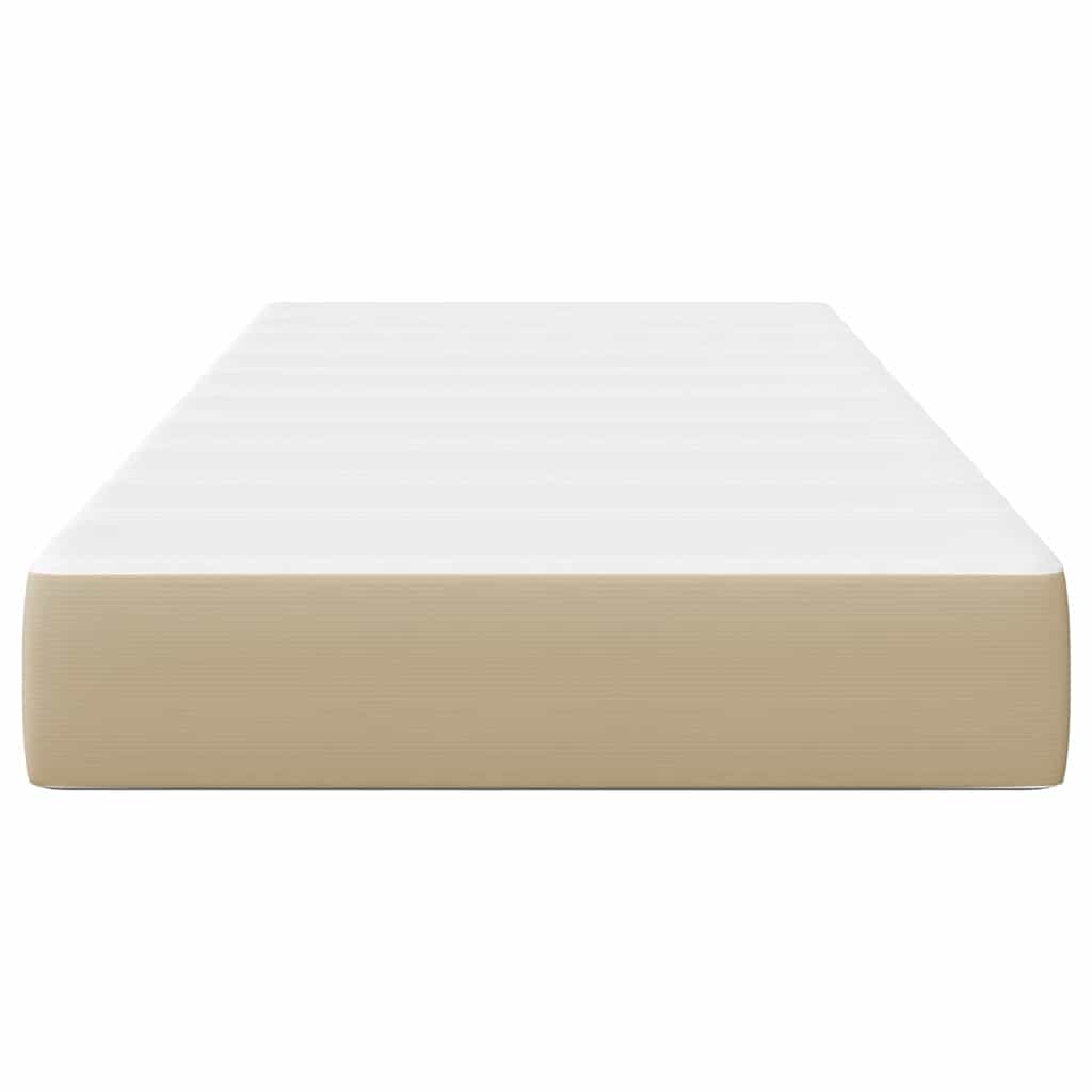 vidaXL Στρώμα με Ελατήρια Pocket, Φαίνεται Ήπιο, Πράσινο Γκρι, Μεσαίο, 100x200x20 εκ, Υφασμάτινο