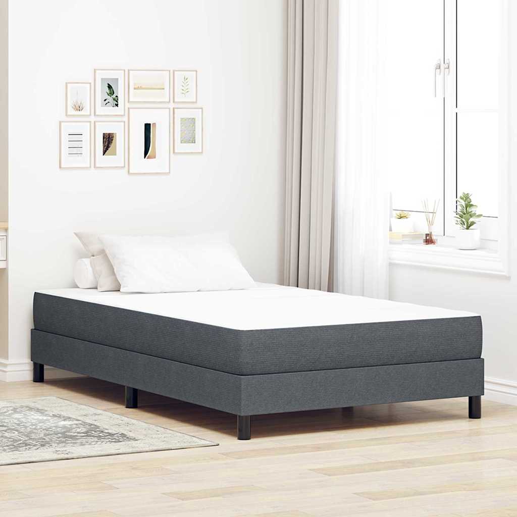 vidaXL Στρώμα Κρεβατιού με στρώμα Γκρι 120 x 190 cm ύφασμα