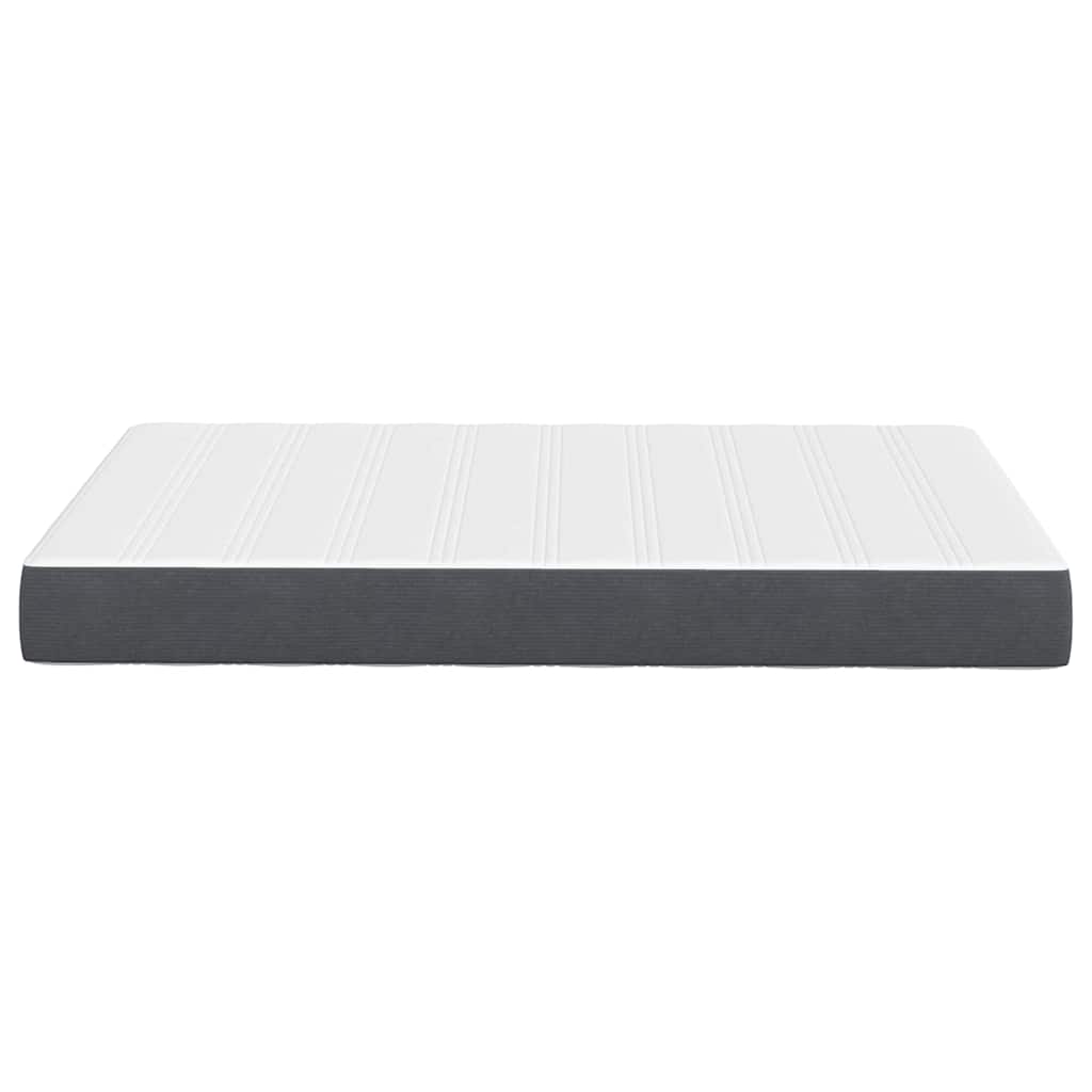 vidaXL Στρώμα Κρεβατιού με στρώμα Γκρι 120 x 190 cm ύφασμα