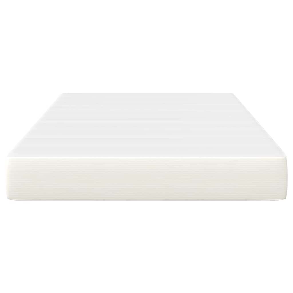 vidaXL Στρώμα Κρεβατιού με στρώμα Κρεμ 120 x 190 cm ύφασμα