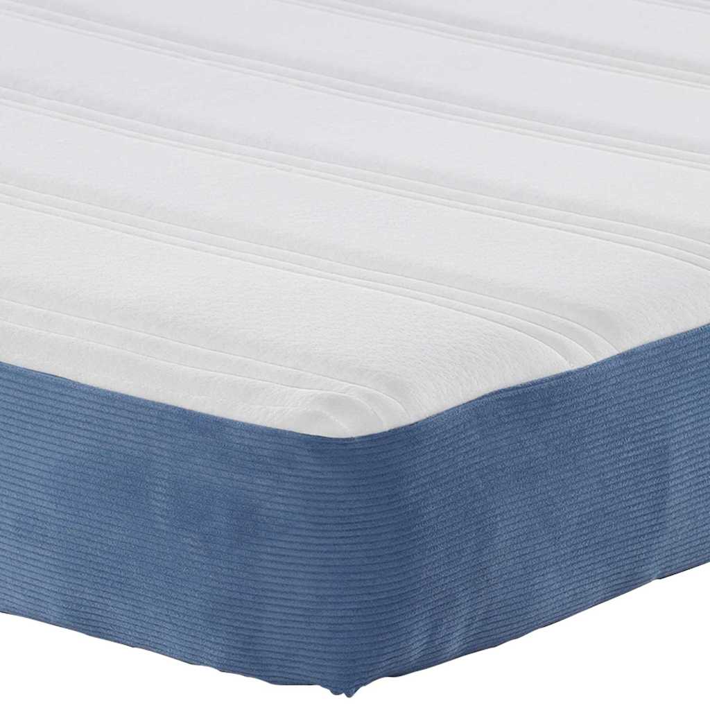 vidaXL Στρώμα Κρεβατιού με στρώμα Μπλε 120 x 190 cm ύφασμα