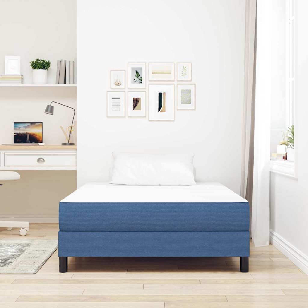 vidaXL Στρώμα Κρεβατιού με στρώμα Μπλε 120 x 190 cm ύφασμα