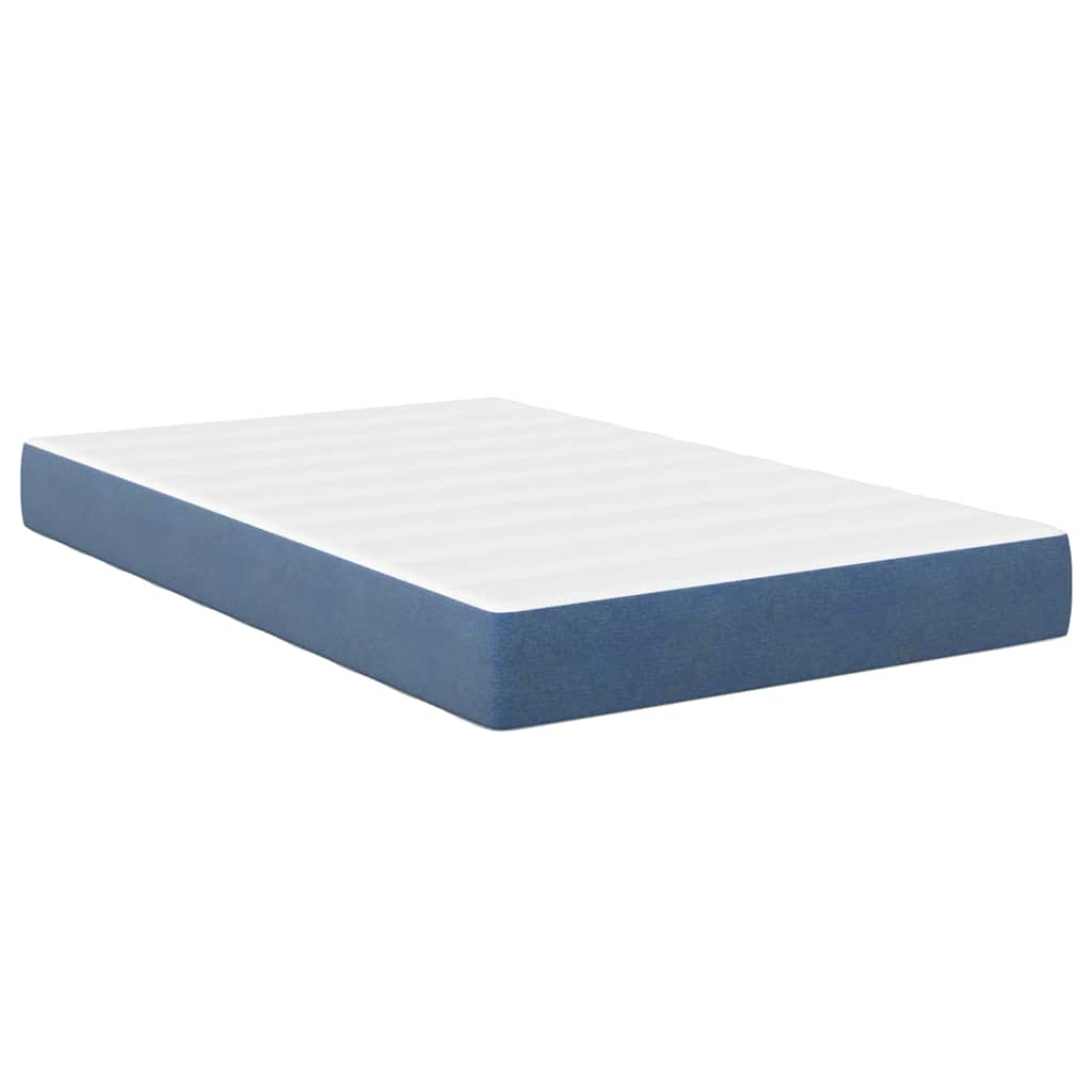 vidaXL Στρώμα Κρεβατιού με στρώμα Μπλε 120 x 190 cm ύφασμα
