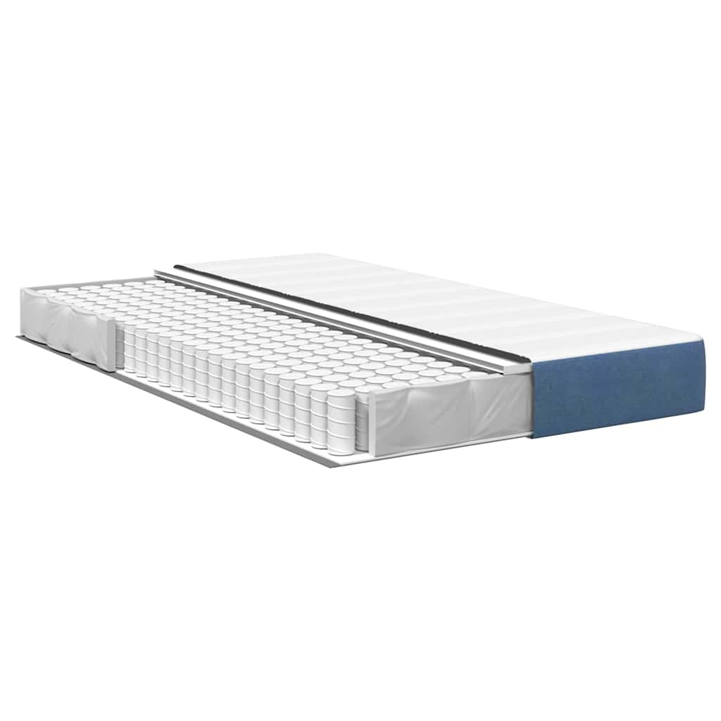vidaXL Στρώμα Κρεβατιού με στρώμα Μπλε 120 x 190 cm ύφασμα