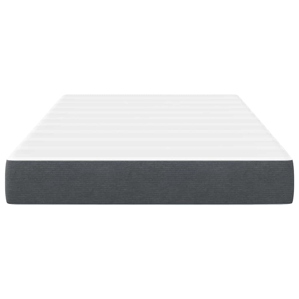 vidaXL Στρώμα Κρεβατιού με στρώμα Γκρι 120 x 200 cm ύφασμα