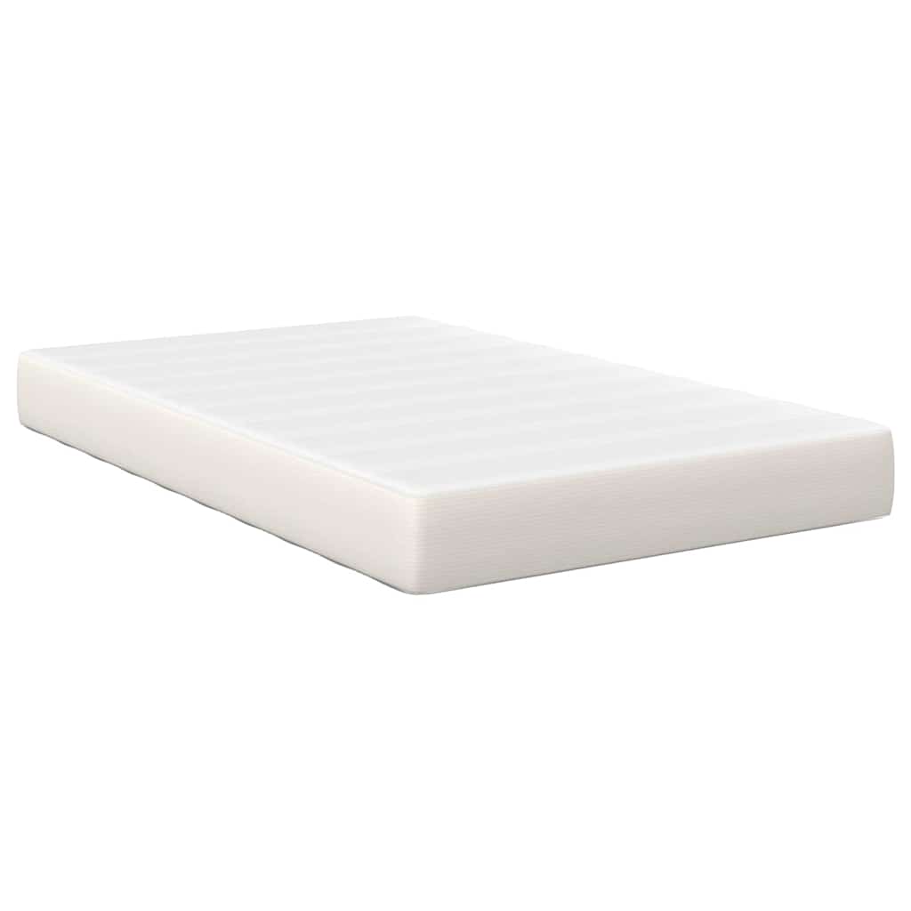 vidaXL Στρώμα Κρεβατιού με στρώμα Κρεμ 120 x 200 cm ύφασμα