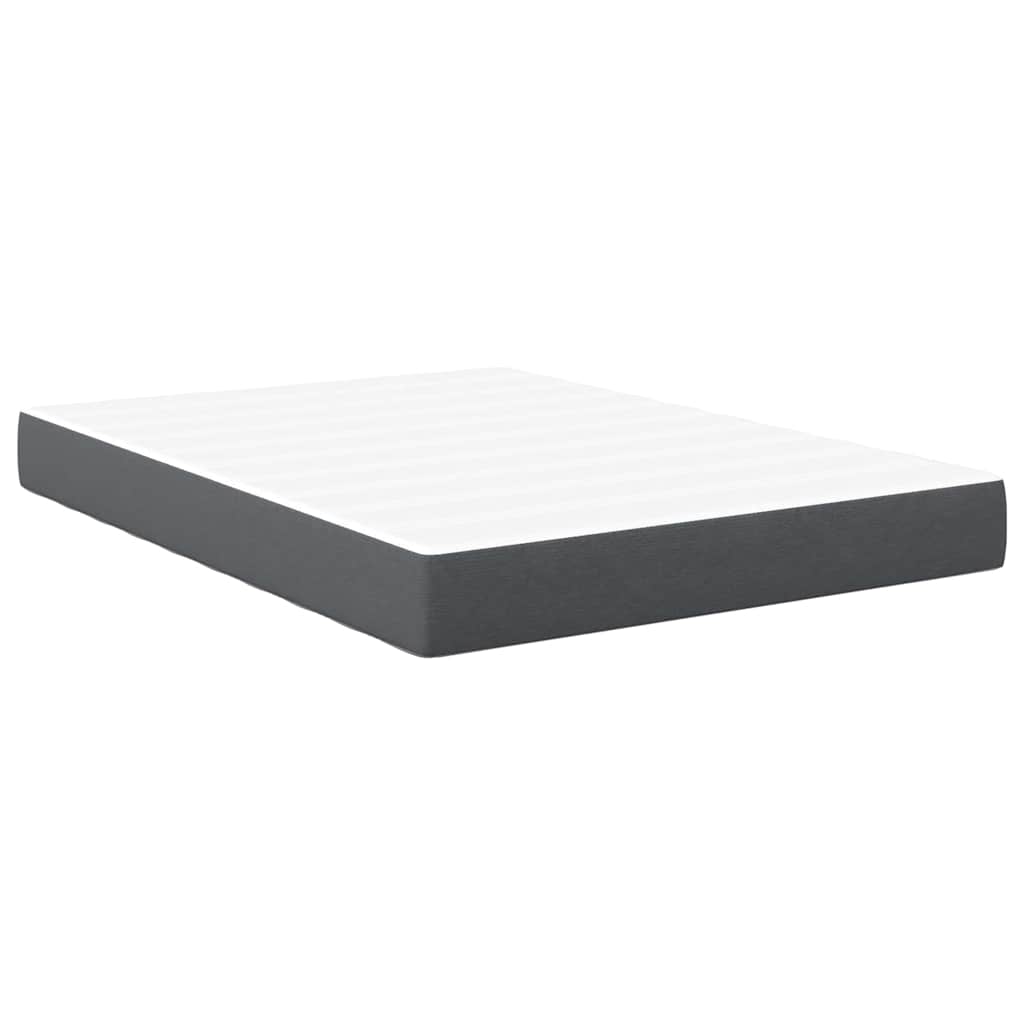 vidaXL Στρώμα Κρεβατιού με στρώμα Γκρι 140 x 190 cm ύφασμα