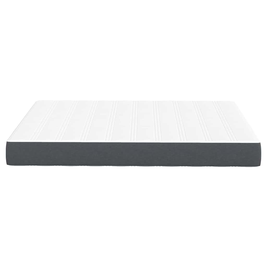 vidaXL Στρώμα Κρεβατιού με στρώμα Γκρι 140 x 190 cm ύφασμα