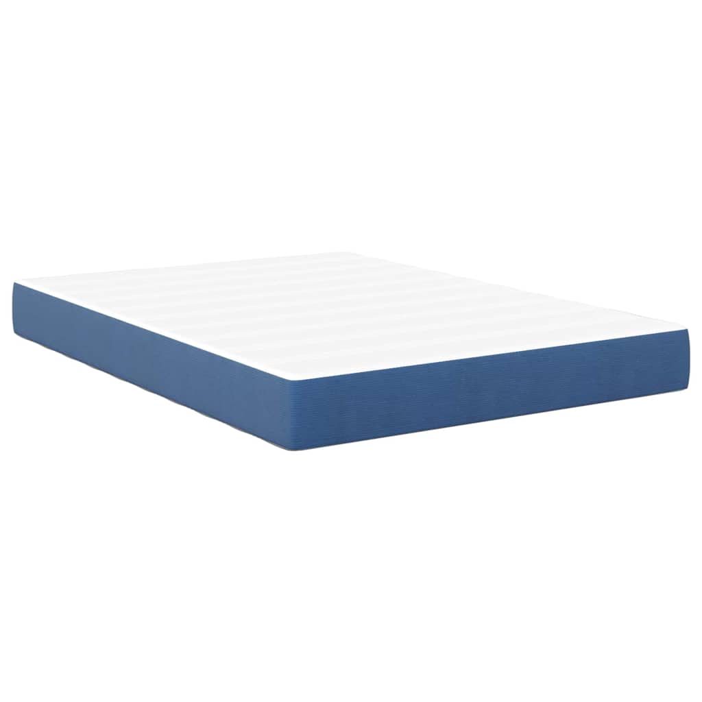 vidaXL Στρώμα Κρεβατιού με στρώμα Μπλε 140 x 190 cm ύφασμα