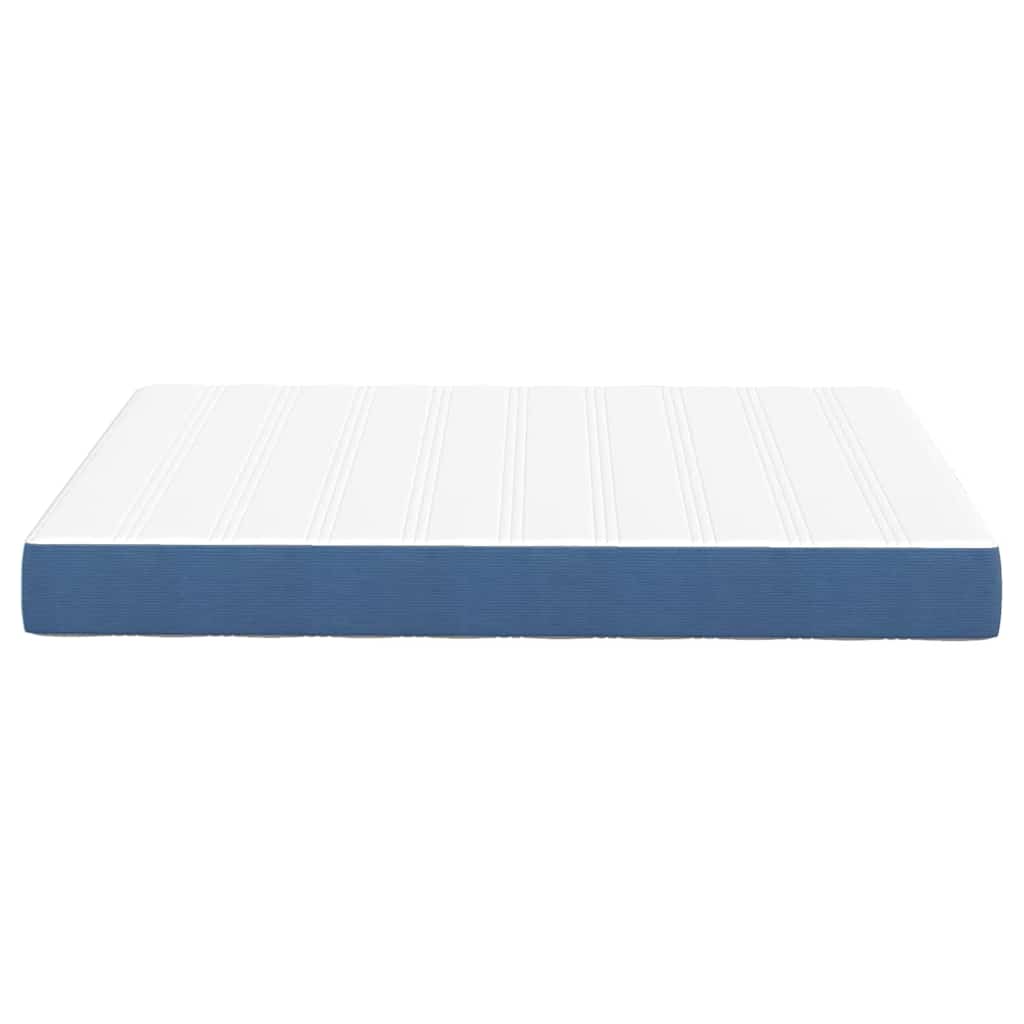 vidaXL Στρώμα Κρεβατιού με στρώμα Μπλε 140 x 190 cm ύφασμα
