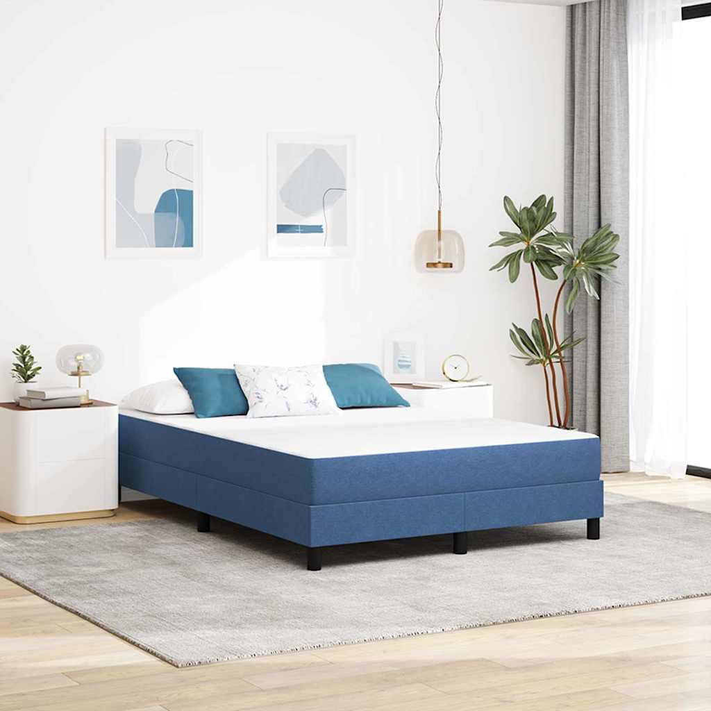 vidaXL Στρώμα Κρεβατιού με στρώμα Μπλε 140 x 200 cm ύφασμα