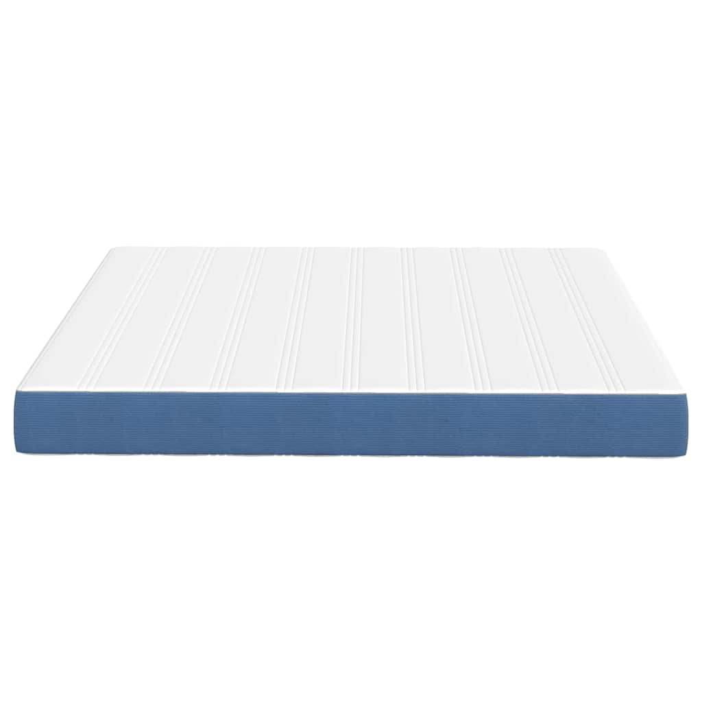 vidaXL Στρώμα Κρεβατιού με στρώμα Μπλε 180 x 200 cm ύφασμα