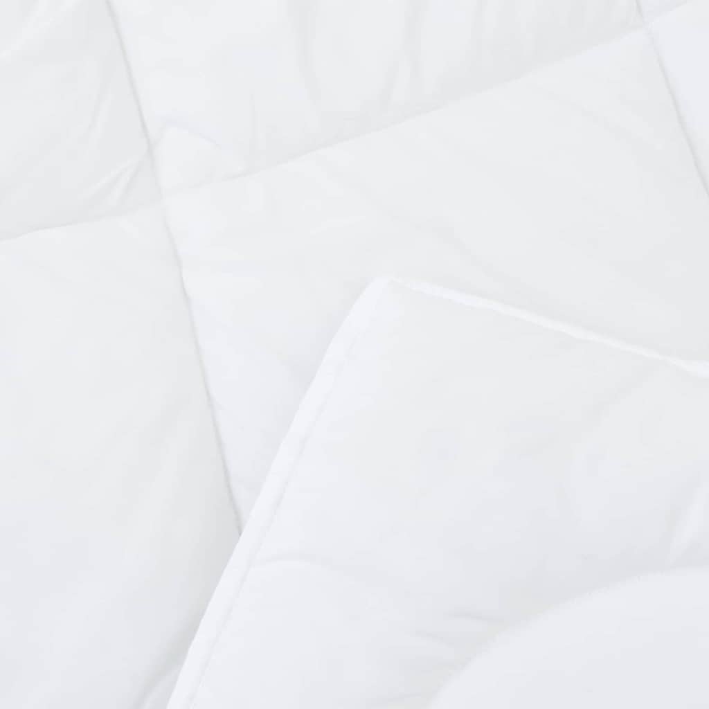vidaXL Κουβέρτες & Κουβέρτες Λευκό 135 x 200 εκ. Μικροΐνες