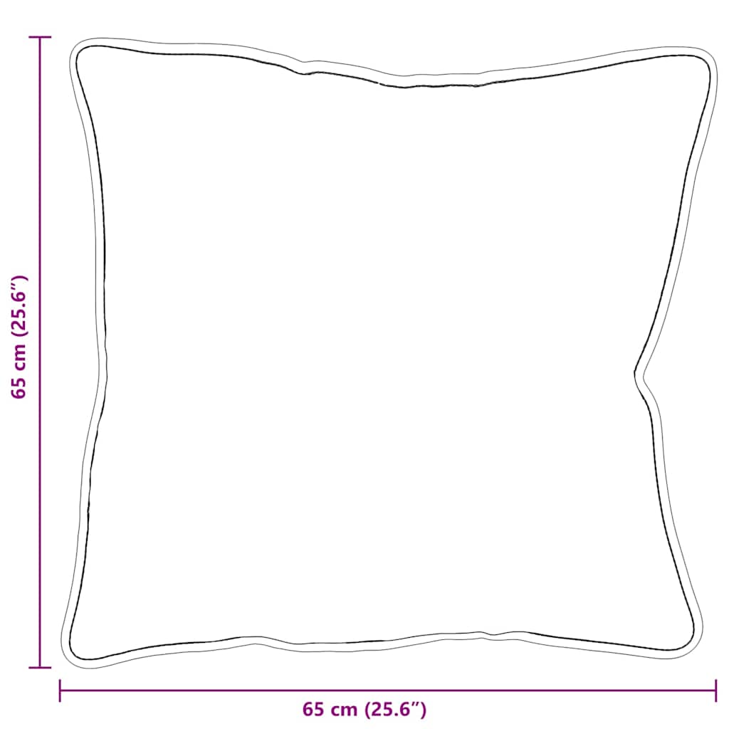 vidaXL Μαξιλάρια 2 pcs Λευκό 65 x 65 εκ.