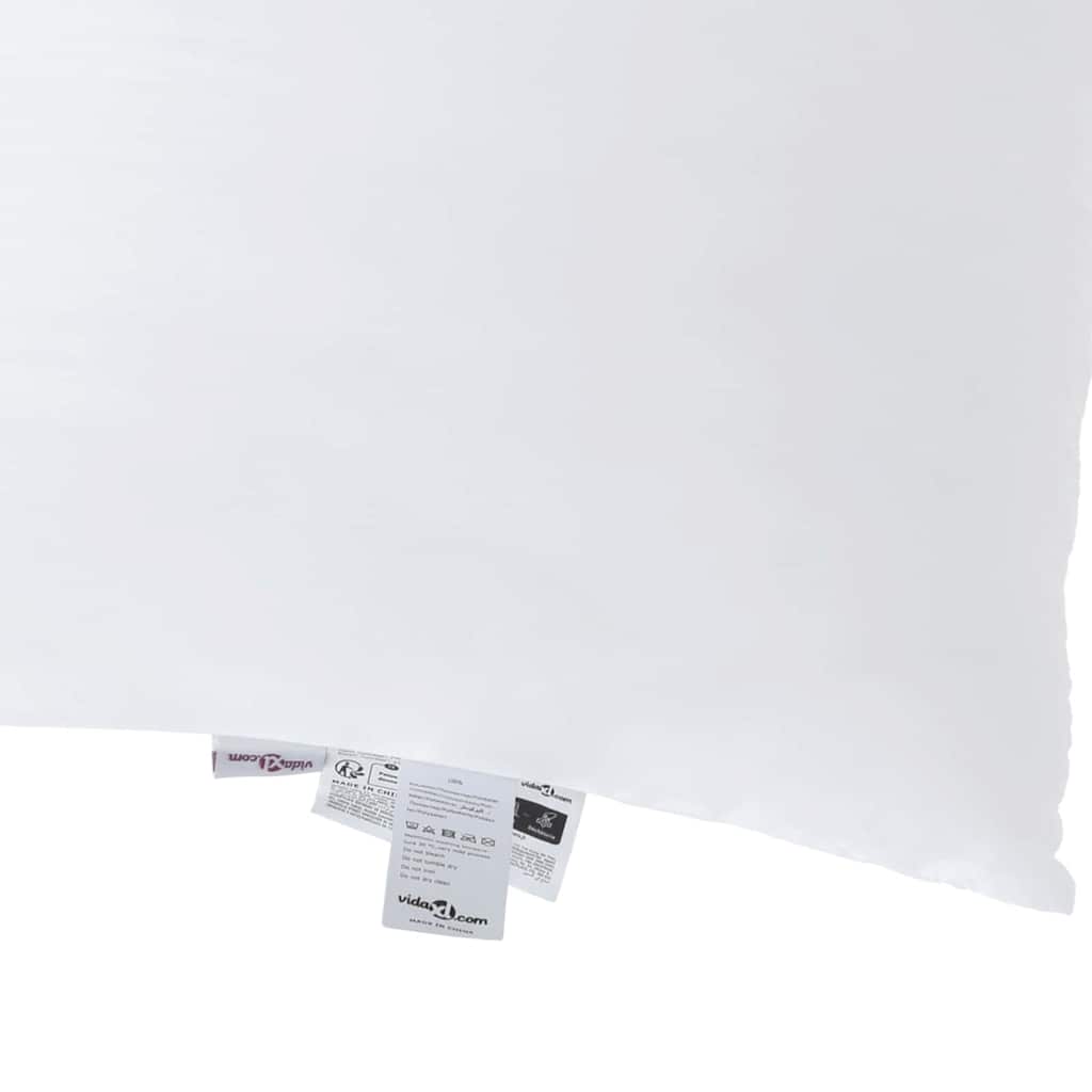 vidaXL Μαξιλάρια 2 pcs Λευκό 65 x 65 εκ. 85gsm 100% πολυεστέρας