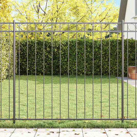 vidaXL Στοιχείο Φράχτη ASSEN 170 x 120 εκ. Ατσάλι Γκρι