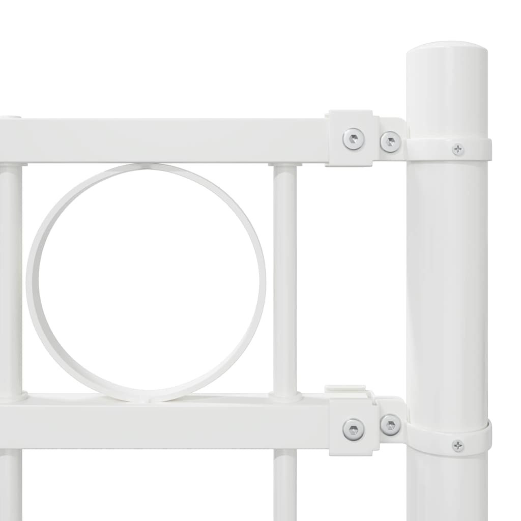 Περίφραξη για το σπίτι vidaXL Λευκή 1,7x1,2 μ Μετάλλο