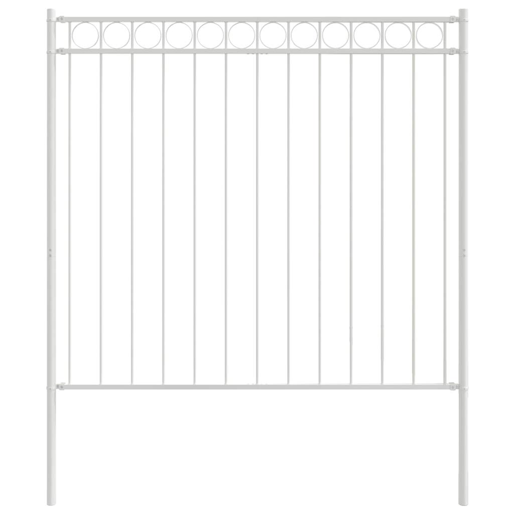 Περίφραξη για το σπίτι vidaXL Λευκή 1,7x1,2 μ Μετάλλο