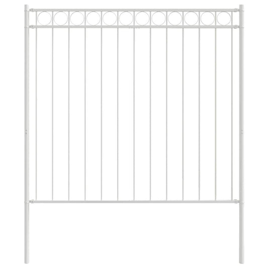 Περίφραξη για το σπίτι vidaXL Λευκή 1,7x1,2 μ Μετάλλο