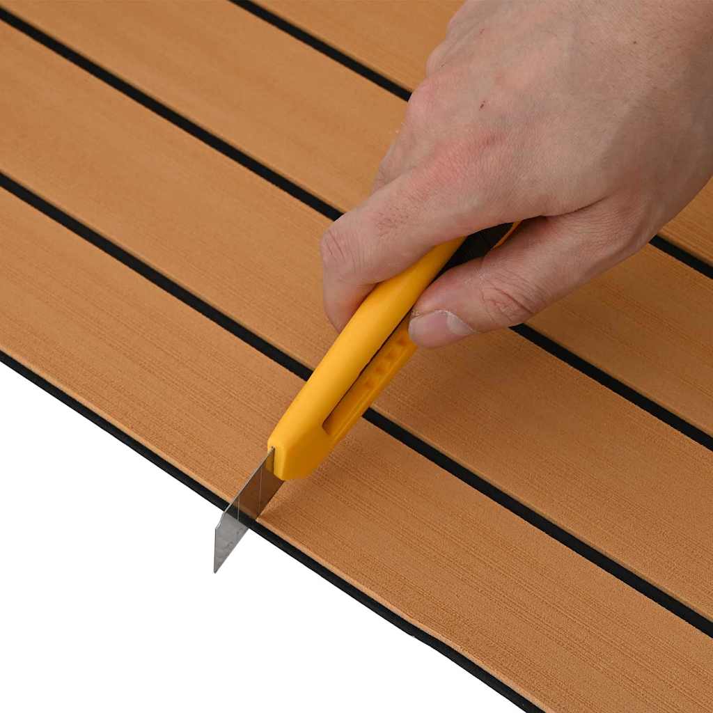 vidaXL Δάπεδο Σκάφους Καφέ και μαύρο 240 x 90 εκ EVA αφρός