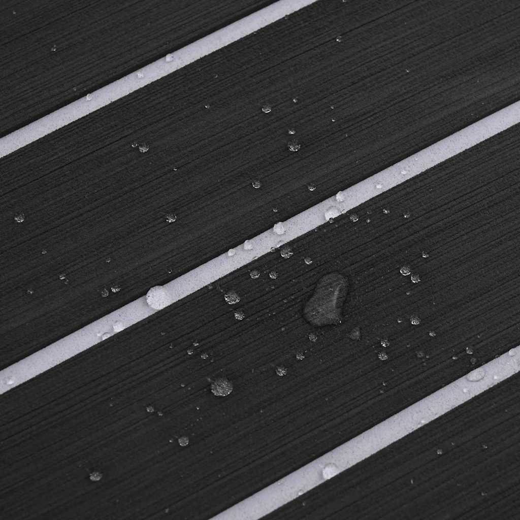 vidaXL Δάπεδο Σκάφους σκούρο γκρι και λευκό 240 x 60 cm EVA αφρός