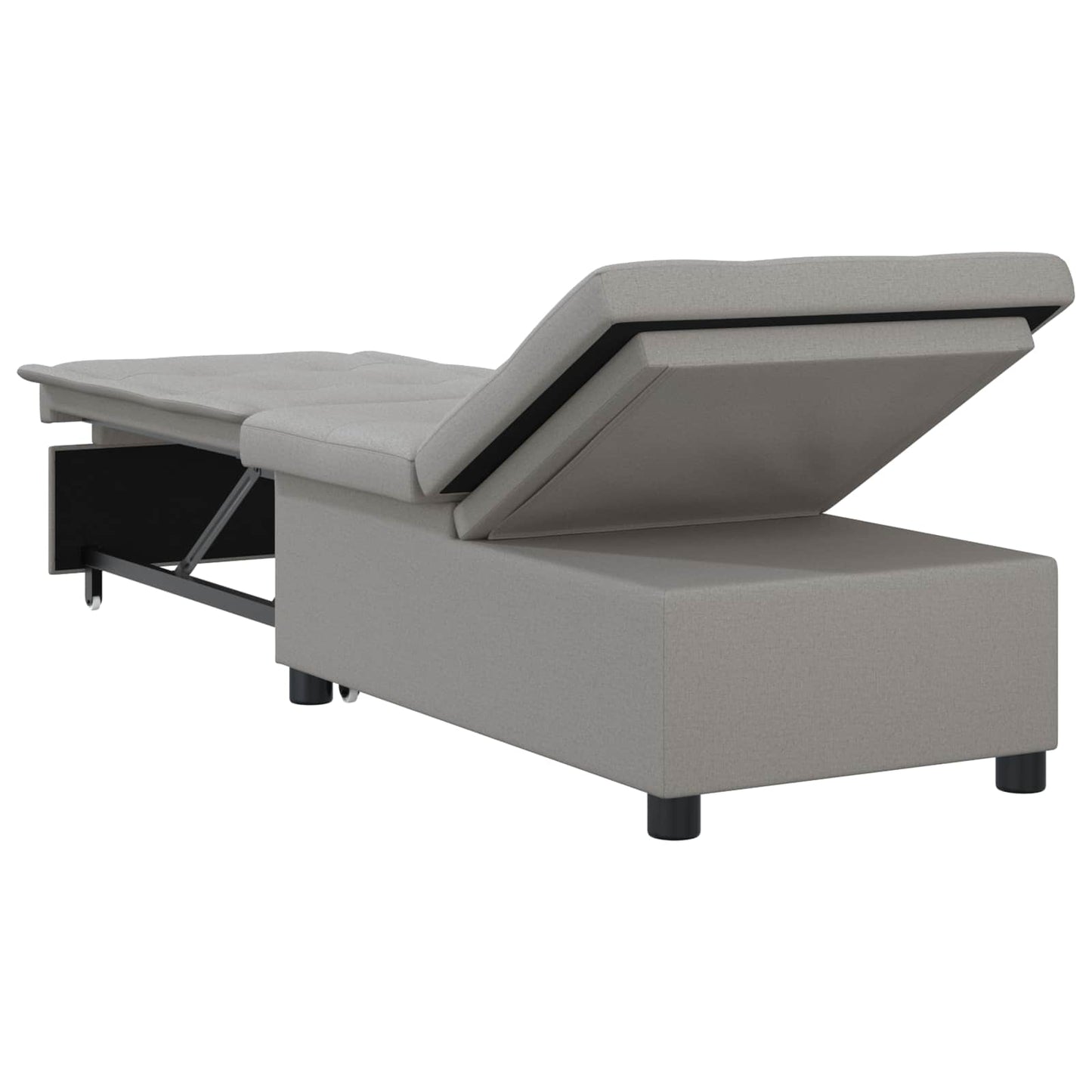 vidaXL Καναπές Κρεβάτι Γκρι 194 x 50 x 82 εκ. ύφασμα
