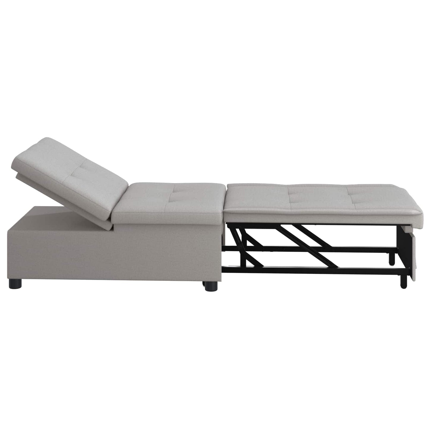 vidaXL Καναπές Κρεβάτι Γκρι 194 x 50 x 82 εκ. ύφασμα