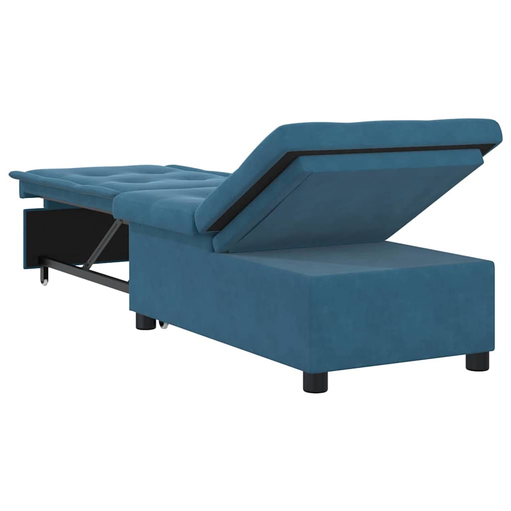 vidaXL Κρεβάτι καναπές Μπλε 194 x 67 x 82 εκ Βελούδο