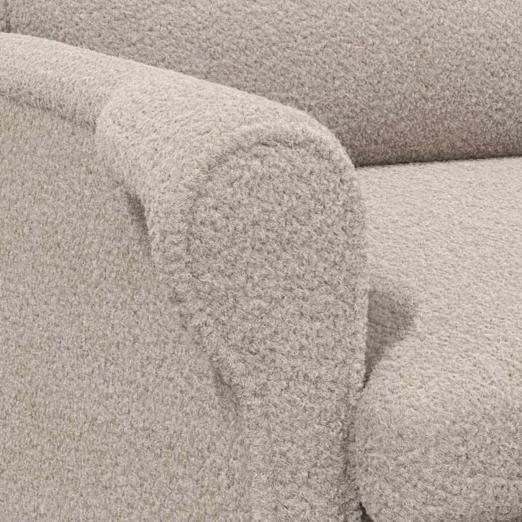 vidaXL Πολυθρόνα Ανοιχτό γκρι 76 x 94 x 102 εκ. Ύφασμα Sharpa