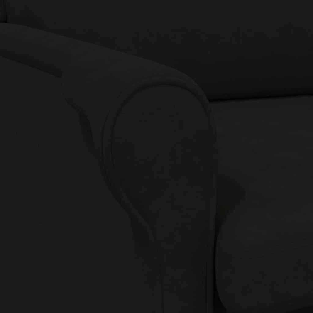 vidaXL Πολυθρόνα Μαύρο 76 x 94 x 102 εκ. Μικροΐνες
