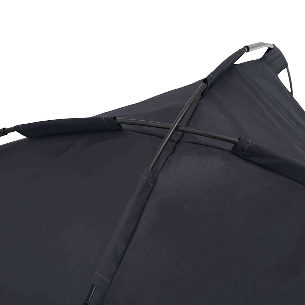 vidaXL Υπερυψωμένο Κρεβάτι Σκύλου με Αφαιρούμενη Οροφή Μαύρο Σίδερο