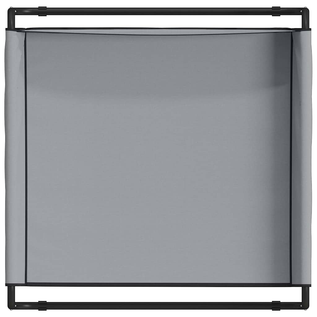 vidaXL Αυξημένο Κρεβάτι Σκύλου Ανοιχτό Γκρι ML Υφάσματος Oxford και Χάλυβα