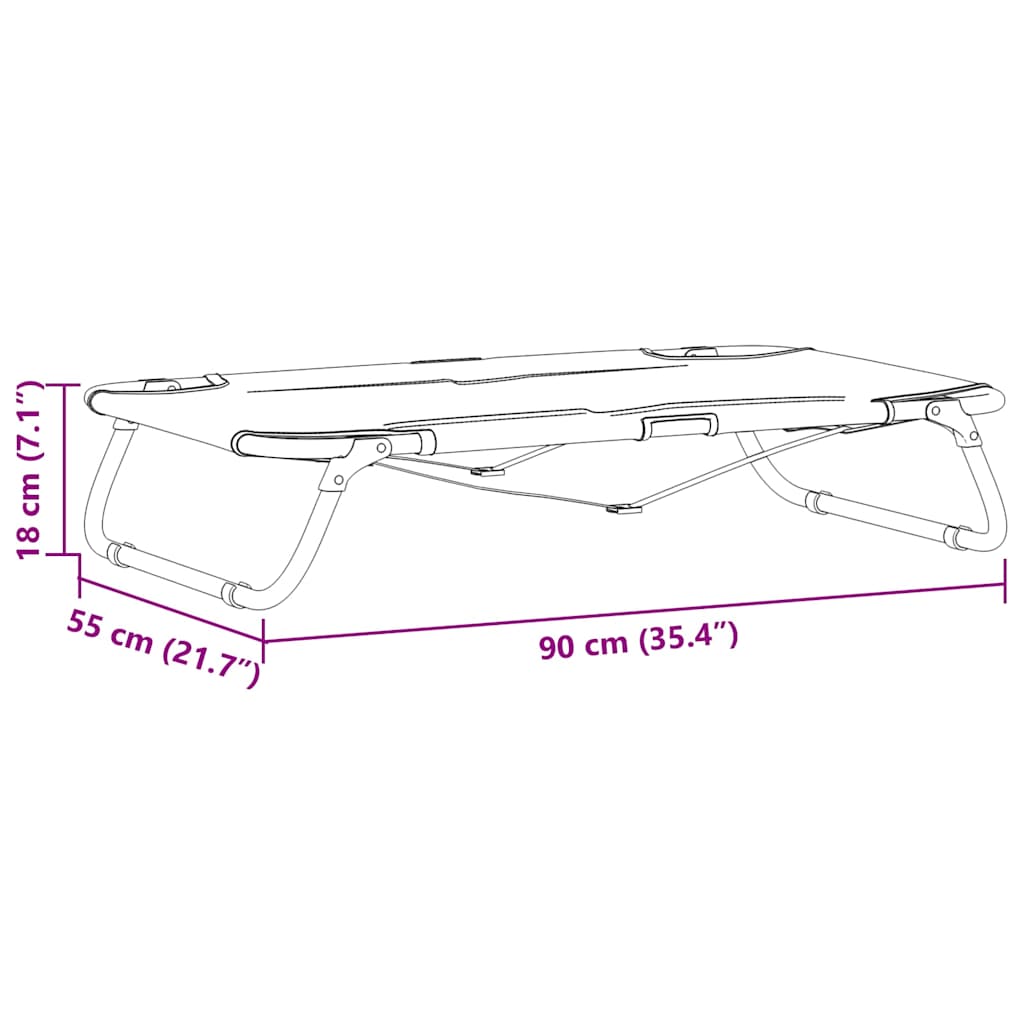 vidaXL Συμπτύξιμο Κρεβάτι Σκύλου Μαύρο ML Υφασμάτινη και Μεταλλική