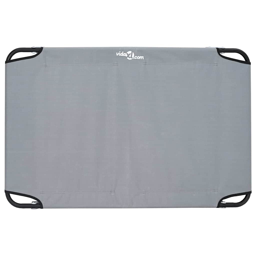 vidaXL Αναδιπλούμενο Κρεβάτι Σκύλου Ανοιχτό γκρι