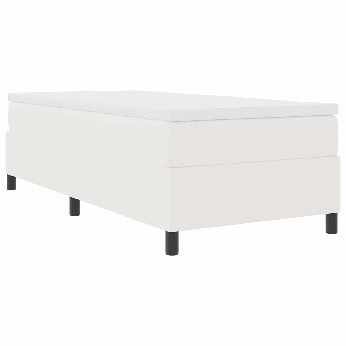 vidaXL Κρεβάτι πλατφόρμα Κρεμ 80 x 200 cm Υφασμάτινο Κορντουρά