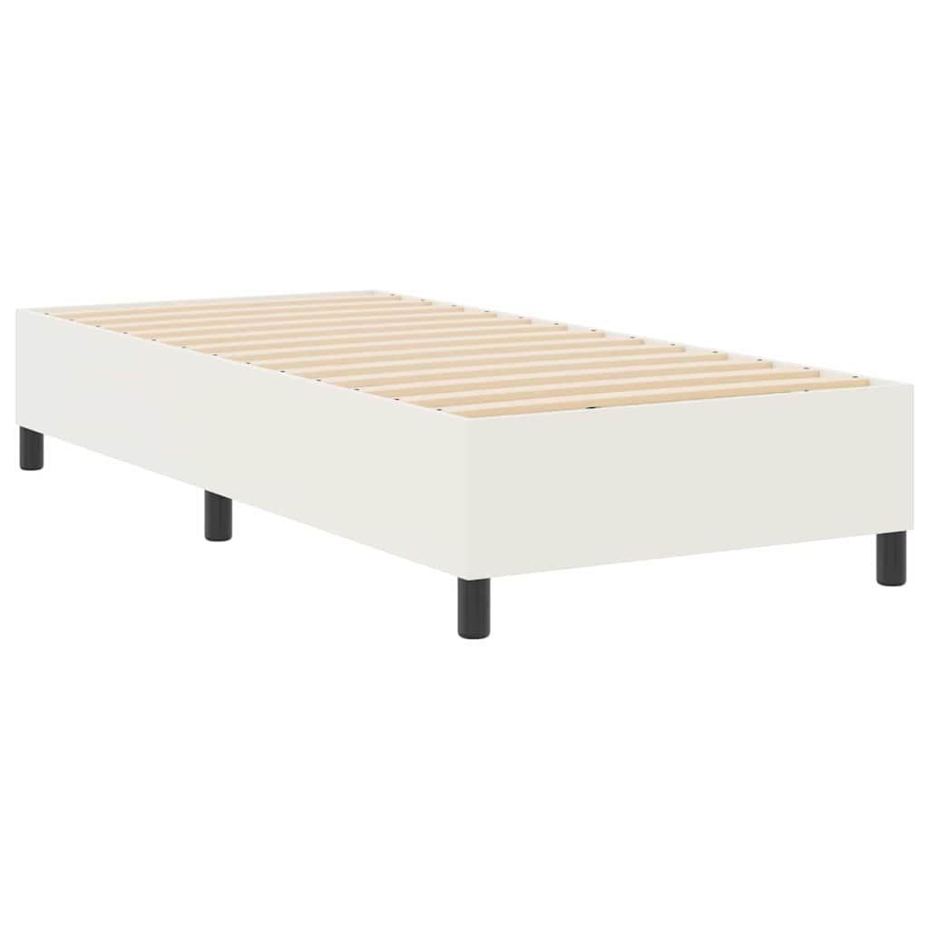 vidaXL Κρεβάτι πλατφόρμα Κρεμ 80 x 200 cm Υφασμάτινο Κορντουρά