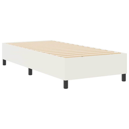 vidaXL Κρεβάτι πλατφόρμα Κρεμ 80 x 200 cm Υφασμάτινο Κορντουρά