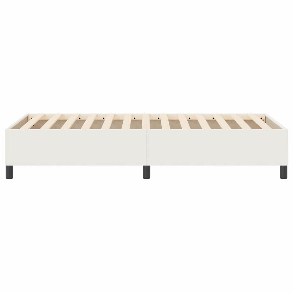vidaXL Κρεβάτι πλατφόρμα Κρεμ 80 x 200 cm Υφασμάτινο Κορντουρά