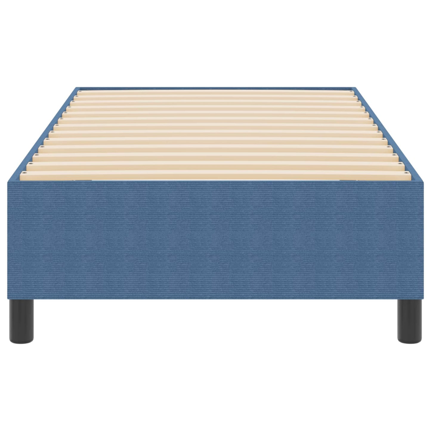 vidaXL Κρεβάτι πλατφόρμα Μπλε 80 x 200 cm Υφασμάτινο Κορντουρά