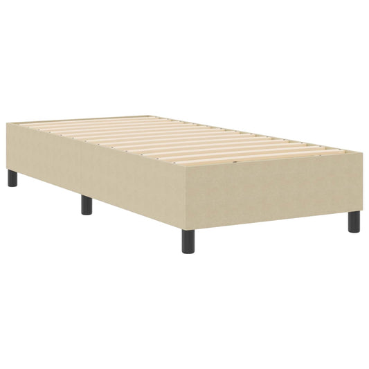 vidaXL Κρεβάτι πλατφόρμα Γκρι Πράσινο 80 x 200 cm Υφασμάτινο Κορντουρά