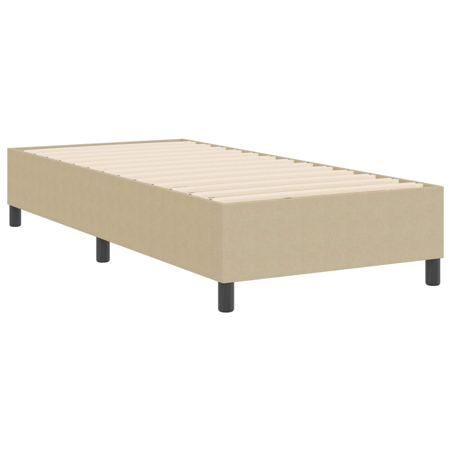 vidaXL Κρεβάτι πλατφόρμα Γκρι Πράσινο 80 x 200 cm Υφασμάτινο Κορντουρά