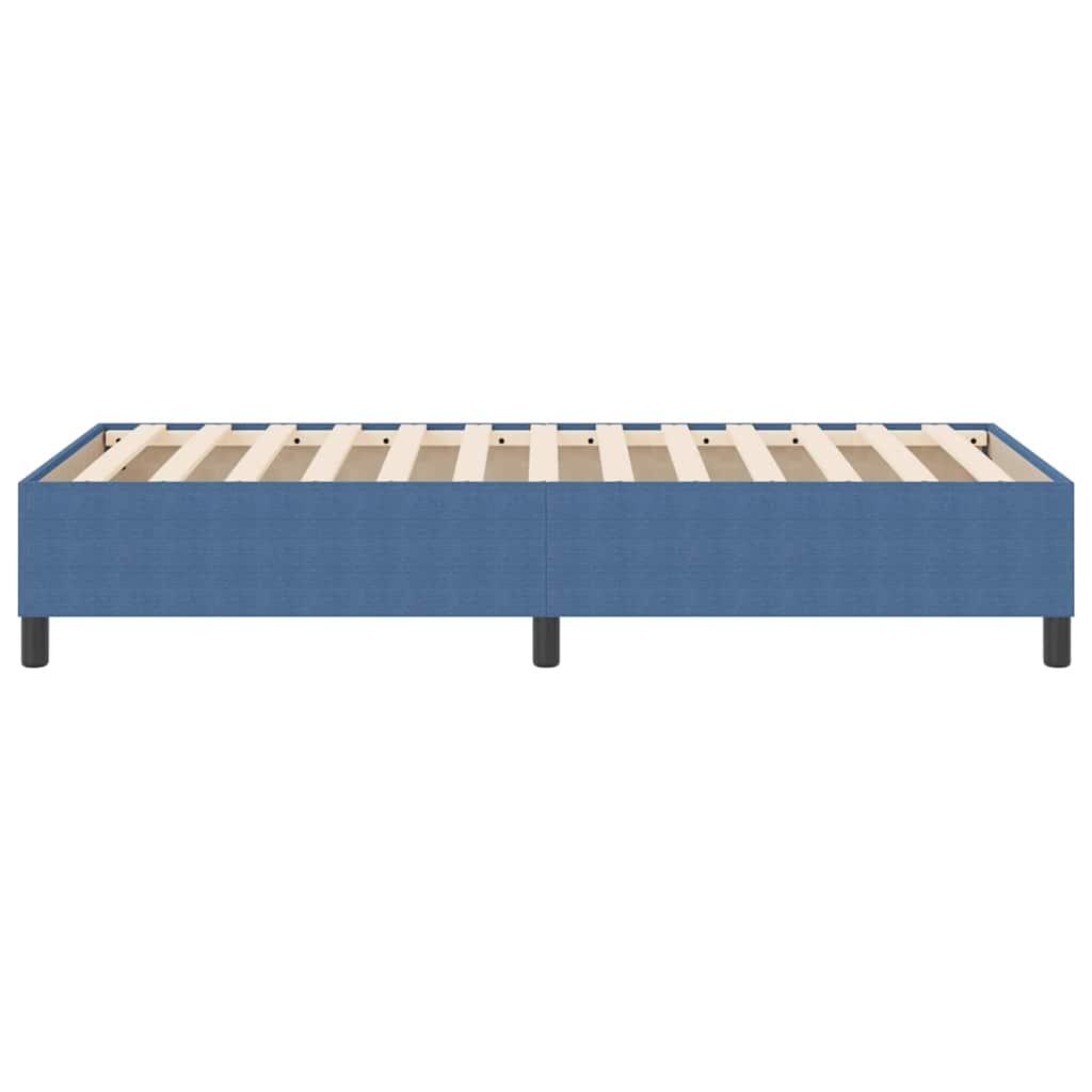 vidaXL Κρεβάτι πλατφόρμα Μπλε 90 x 190 cm Υφασμάτινο Κορντουρά