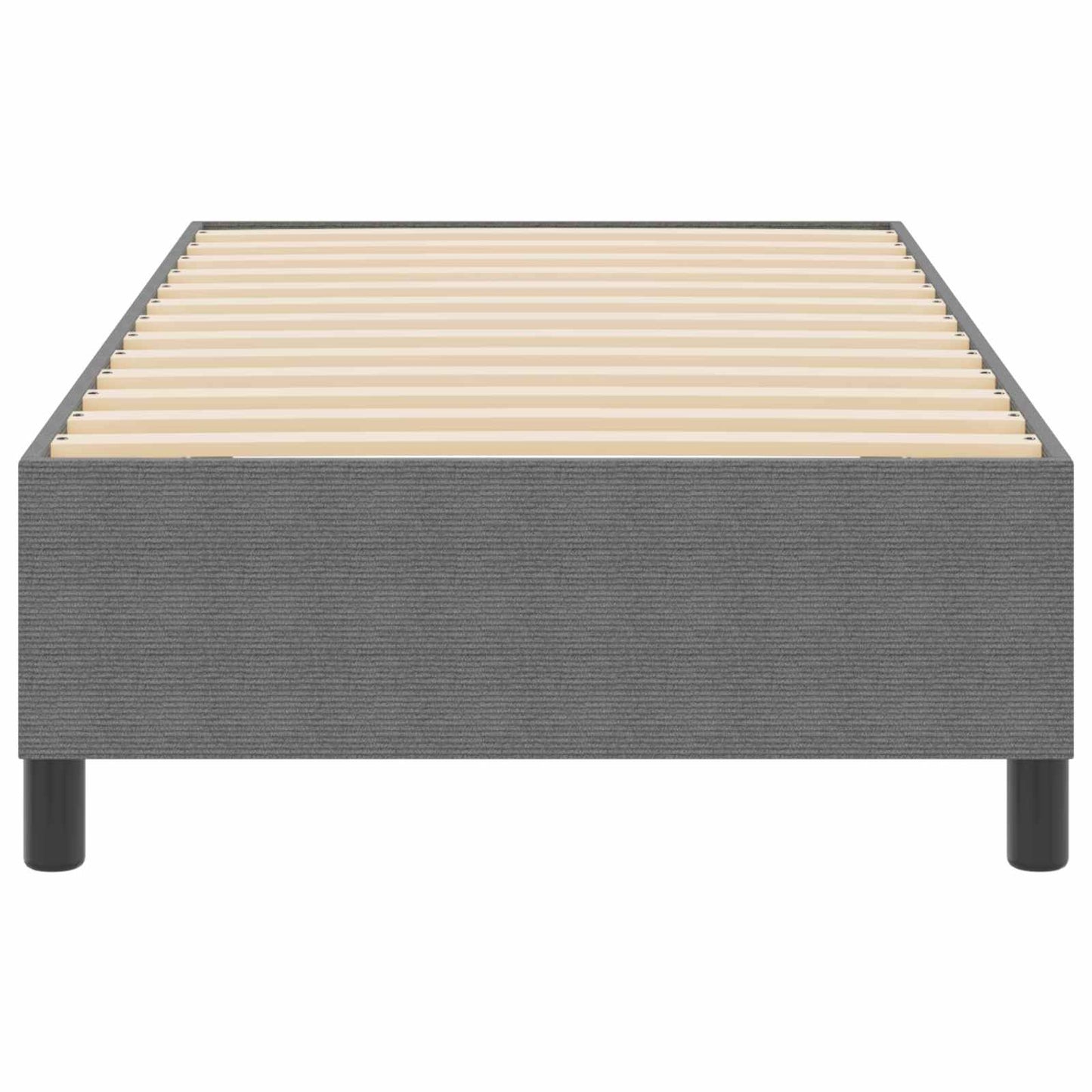 vidaXL Κρεβάτι πλατφόρμα Ανοιχτό γκρι 90 x 200 cm Υφασμάτινο Κορντουρά