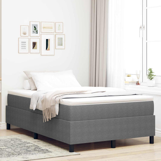 vidaXL Κρεβάτι πλατφόρμα Ανοιχτό γκρι 120 x 190 cm
