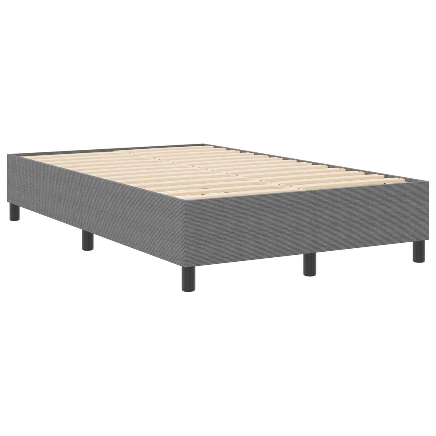 vidaXL Κρεβάτι πλατφόρμα Ανοιχτό γκρι 120 x 190 cm